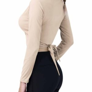Leggings acampanados con corte en V RUXI