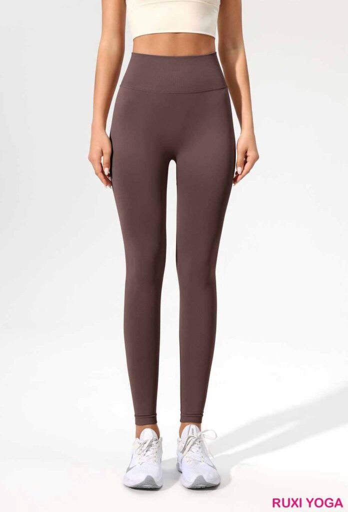 Pantalones de yoga de algodón gris RUXI