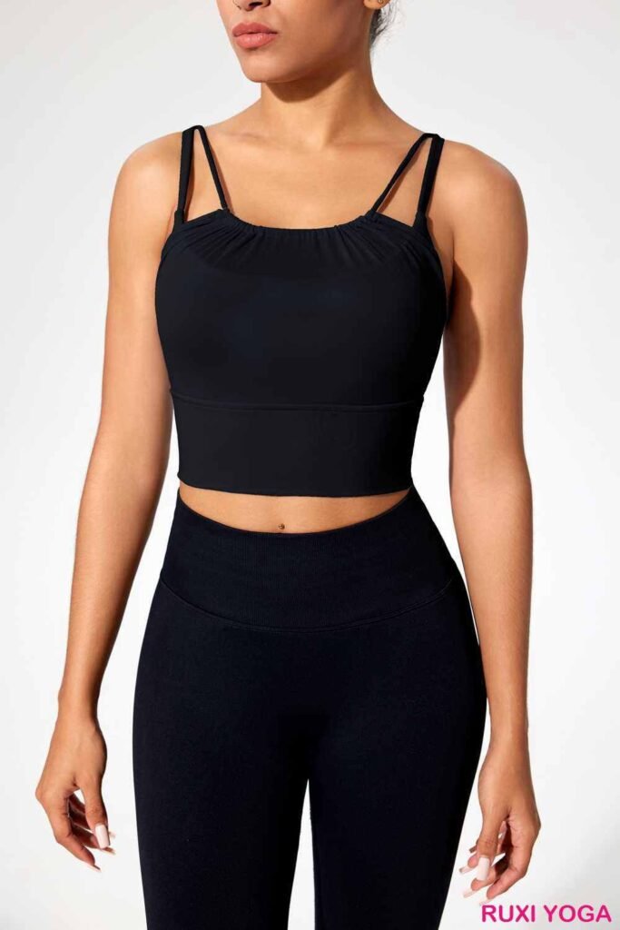 Top corto y leggings de gimnasia RUXI