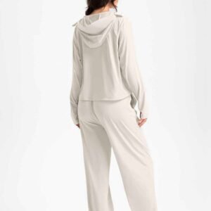 Leggings grises con corte de bota RUXI